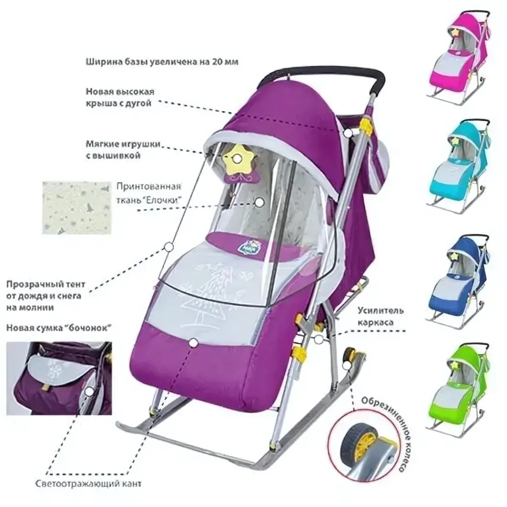 Санки-коляска 'Ника детям 4'