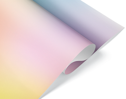 Упаковочная бумага 80гр (0,7*1 м) Нежное сияние, Градиент