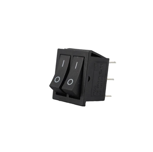 Переключатель ON/OFF двойной 6-pin 16A-250В RWB-511 Черный