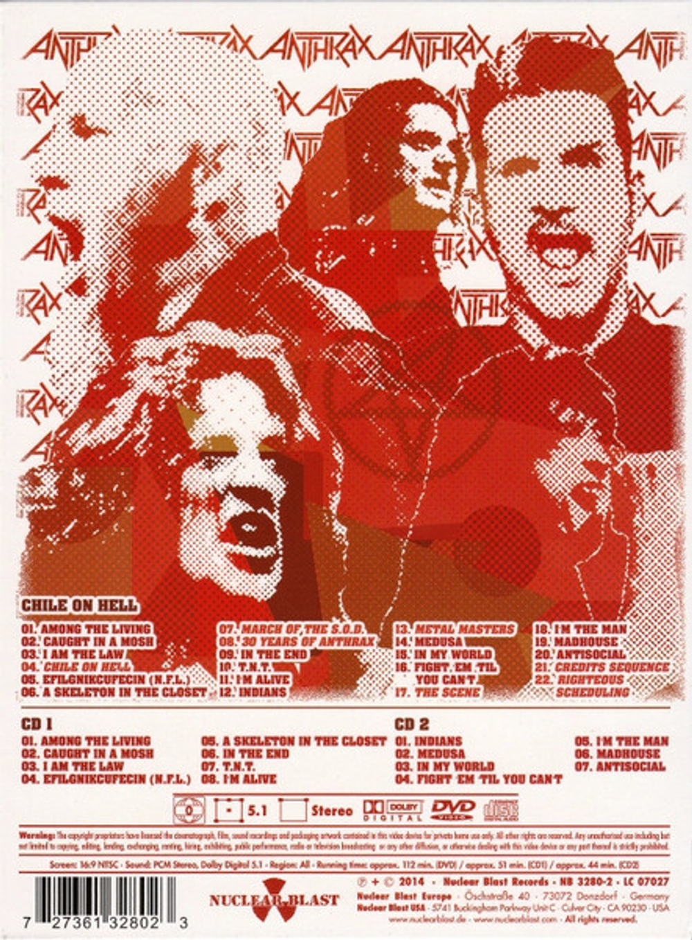 Anthrax / Chile On Hell (DVD+2CD)