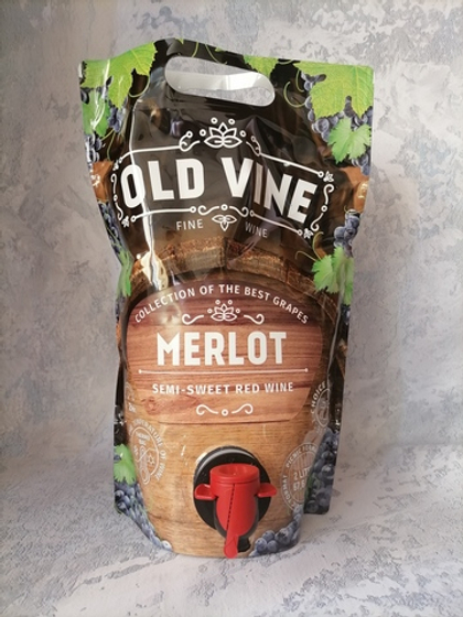 Мерло полусладкое красное вино 1,5 л