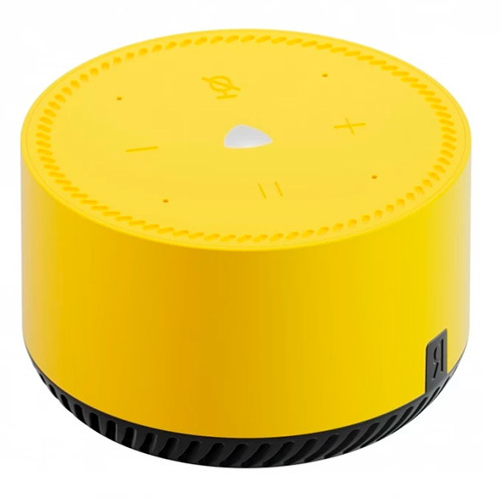 Умная колонка Yandex Станция Лайт Алиса желтый 5W 1.0 BT 10м (YNDX-00025Y)