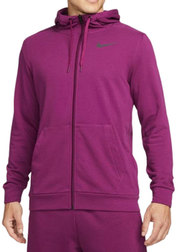 Мужская теннисная кофта Nike Dri-Fit Hoodie Full Zip M - sangria/black