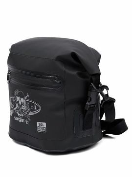 Гермосумка через плечо Sargan Скелетон-САП/Пляжка с доп.карманом 10 л черный