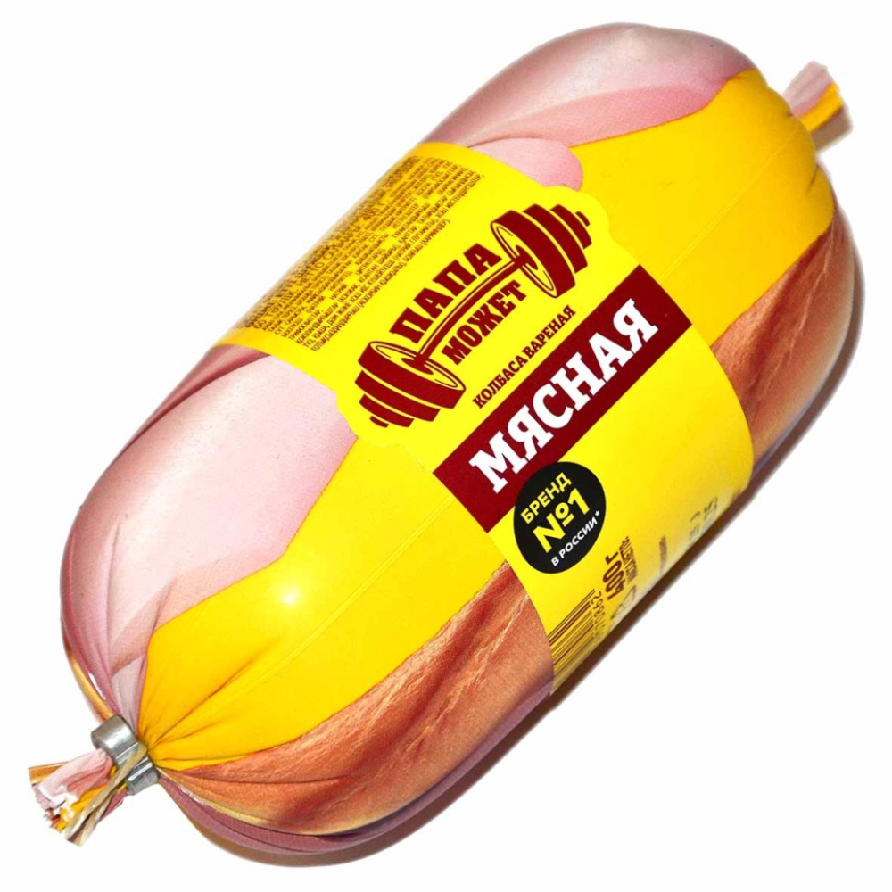 Колбаса Мясная Папа Может со шпиком 400 гр