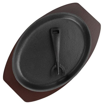 Чугунная сковорода для фахитос «Эмбер Каст Мэтт» (Цвет: черный)