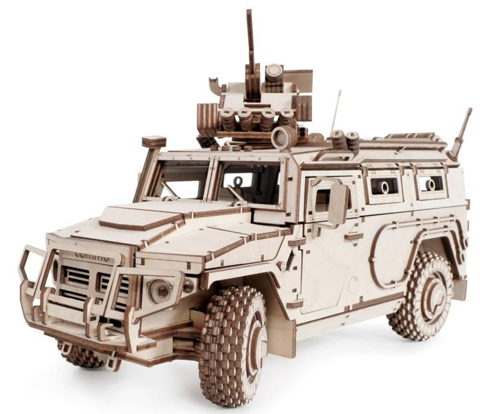 Деревянный конструктор, сборная модель Lemmo Бронеавтомобиль Лигер