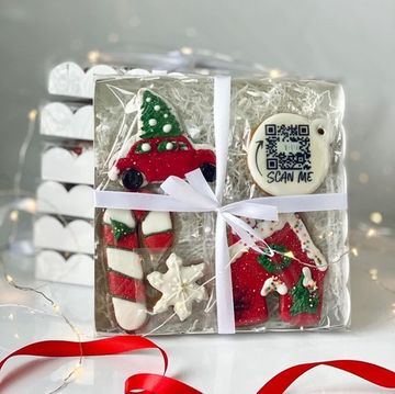 Новогодний набор пряников c логотипом QR-кодом