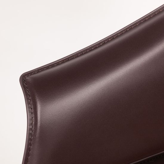Стул полубарный GIO, кожа коричневый