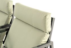 "Лилия" лаунж-зона 4-местная из алюминия, цвет серо-зеленый