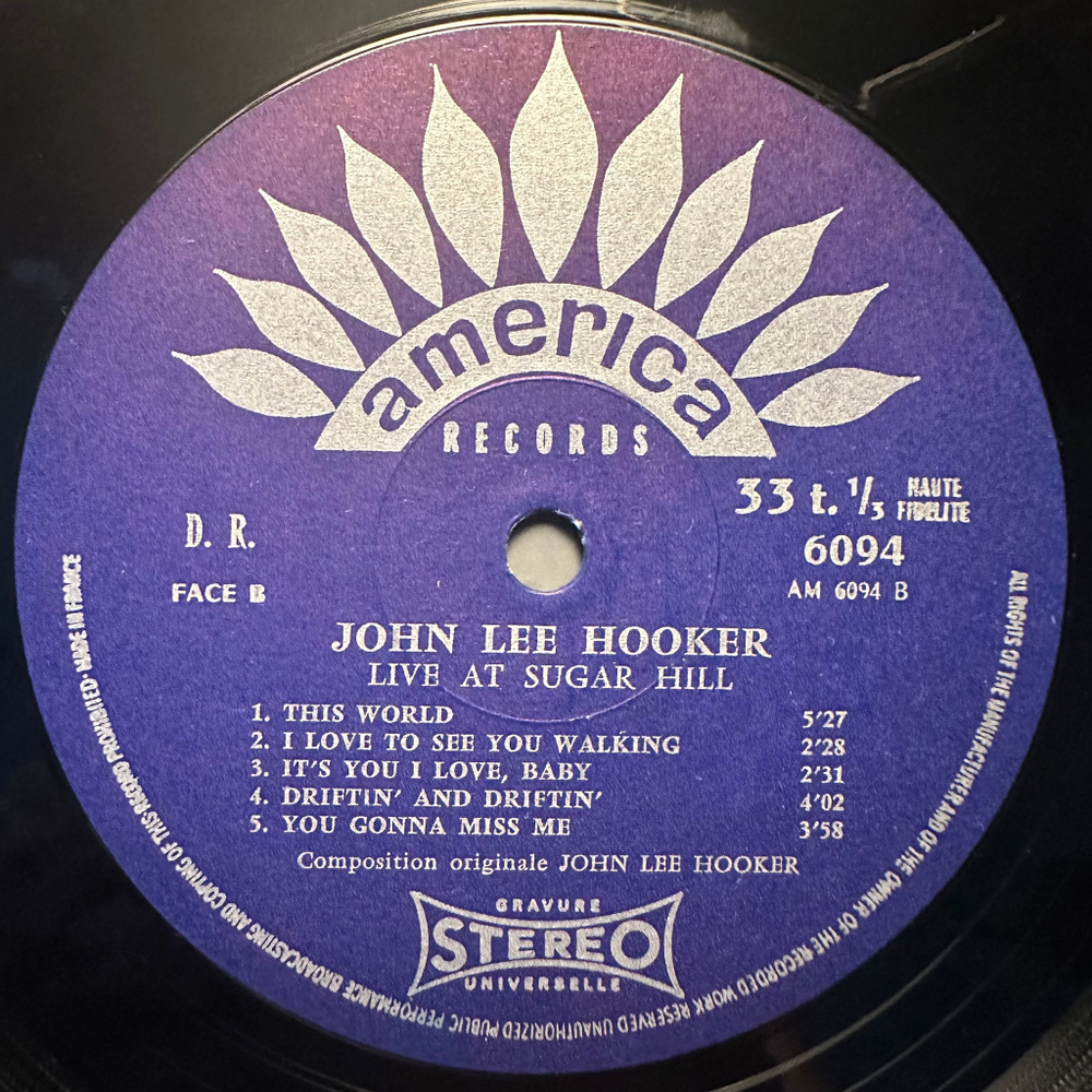 John Lee Hooker - Live At Sugar Hill (Франция)