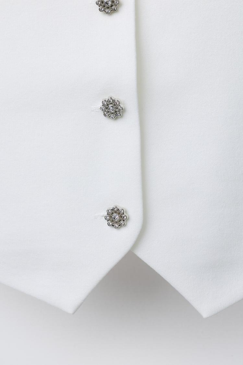 ZARA ЖИЛЕТ БЕЗ РУКАВОВ, БЕЛЫЙ