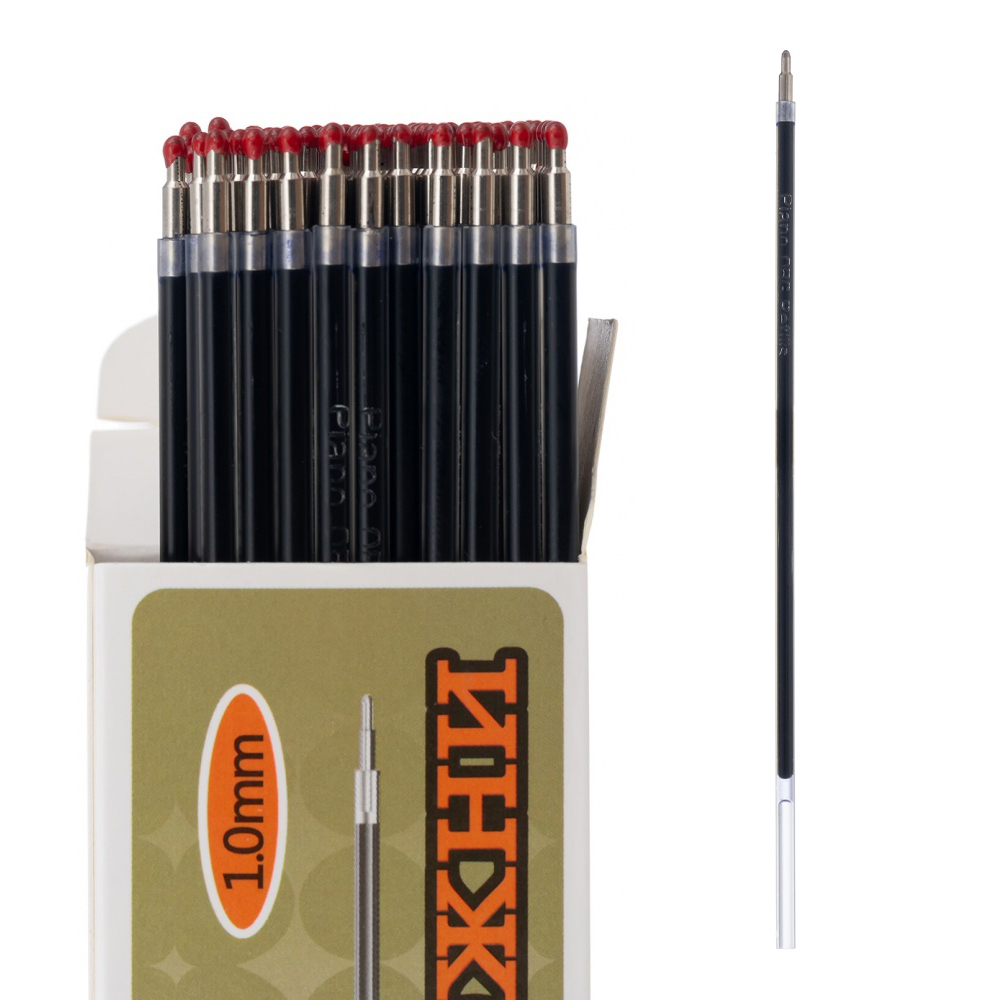 Стержень для шариковой ручки, Piano, синие чернила, на масляной основе, 14 см, 1 мм, 100 шт