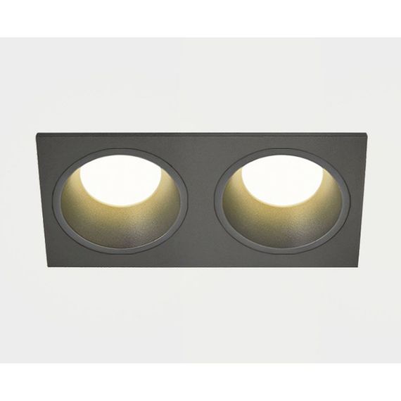 Встраиваемый светильник Italline IT08-8013 black 3000K 2 шт + IT08-8015 black