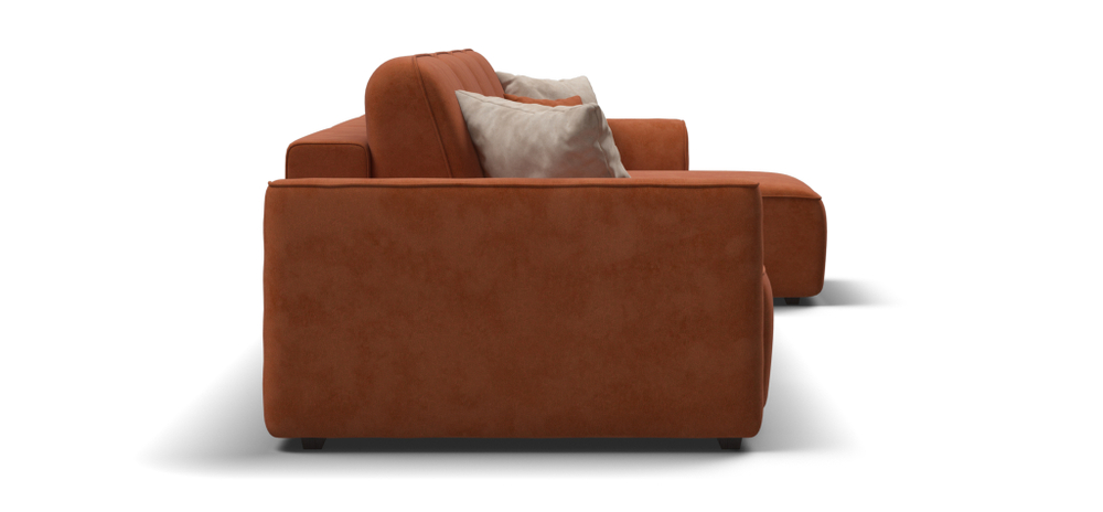 Угловой диван KING MODOOL MAX Велюр Alkantara оранж