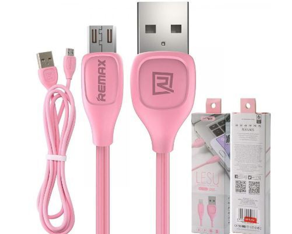 Кабель 1m USB/Micro 1.2A RC-050m Lesu Remax pink