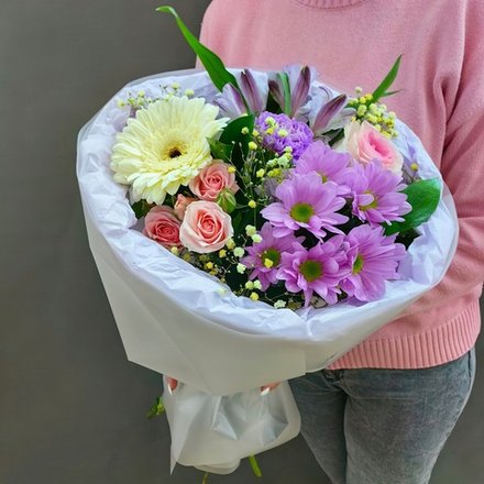 Авторский букет в "облачке"