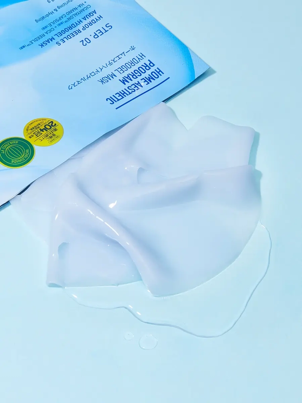 VT Cosmetics Двухступенчатая гидрогелевая маска с микроиглами для сияния и гладкости кожи Hydrop Reedle Shot 100hL 2Step Hydrogel Mask 1.5+33 гр