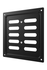 Решетка вентиляционная MER регулируемая 150x154 окраш.сталь Black ERA