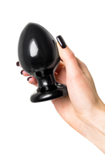 Черная анальная втулка Cetus α - 11,5 см. (Цвет: черный)