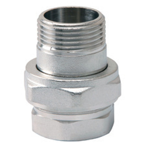 Соединитель VIEIR прямой, разъемный (американка), под прокладку ВН 3/4" никел. HJKN44