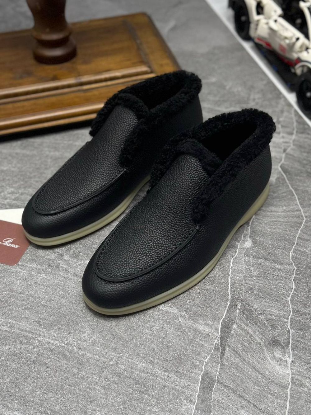 Высокие лоферы Loro Piana