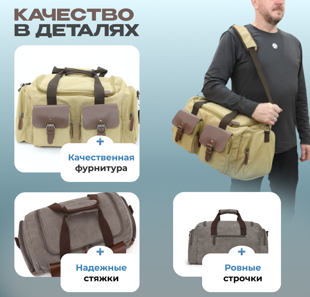 Дорожная сумка Мадейра - Хаки