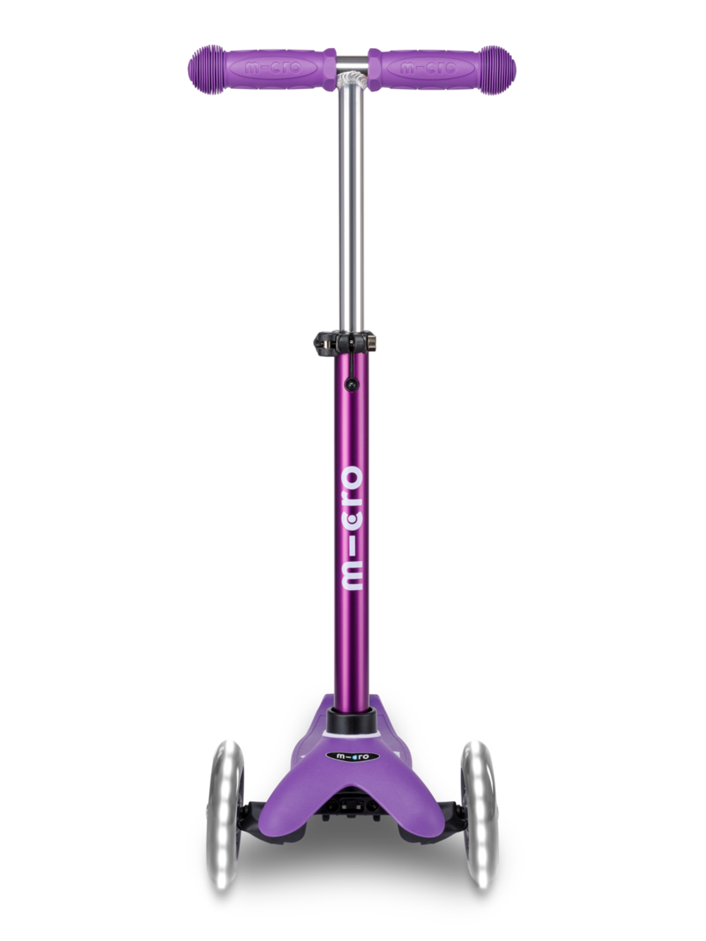 Самокат Mini Micro Deluxe Сиреневый LED Дисконт