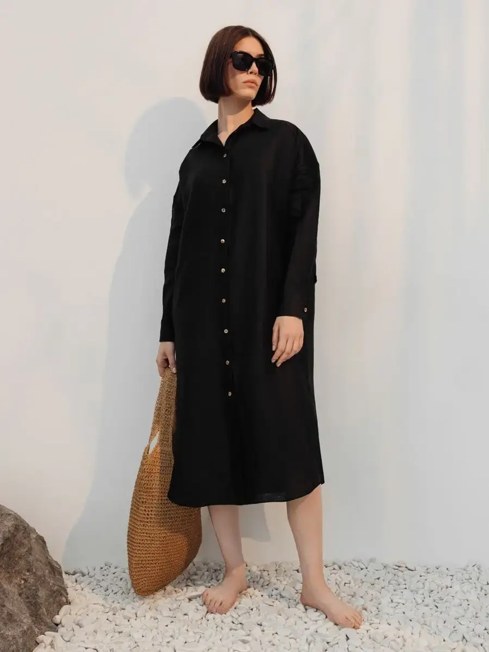 Сумка плетеная тоут соломенная летняя пляжная