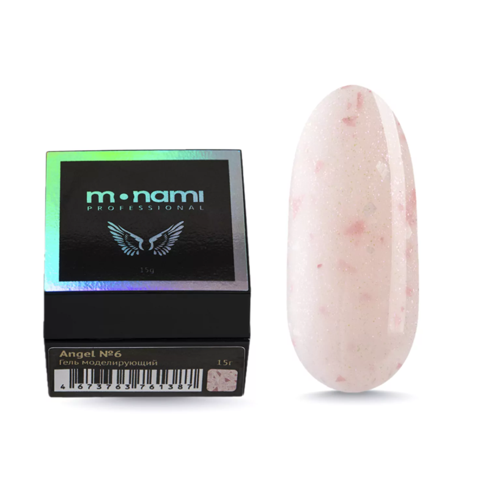 Monami Secret Angel Gel - Гель жесткий с поталью и шиммером 06, 15гр
