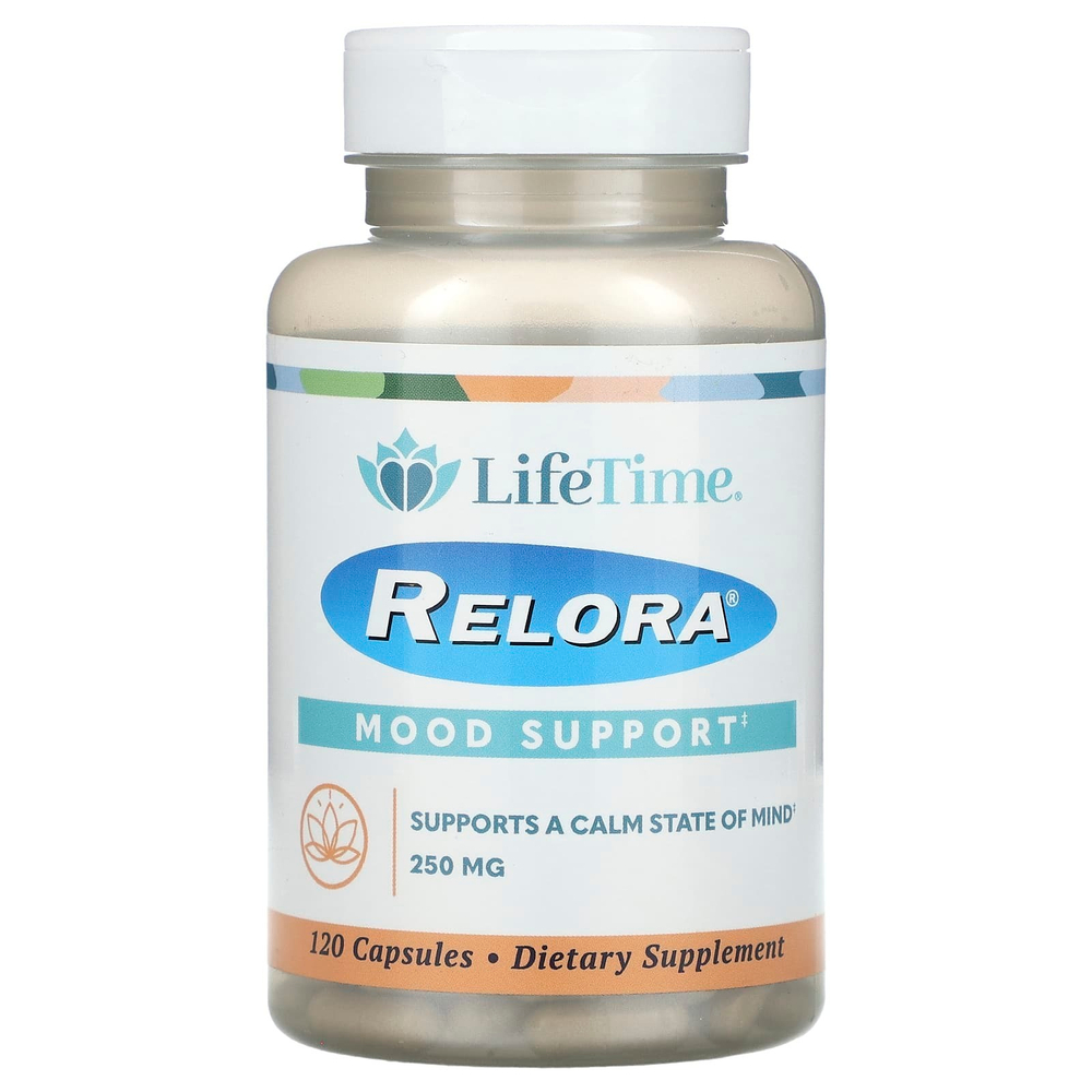 LifeTime Vitamins, Relora, поддержка настроения, 250 мг, 120 капсул
