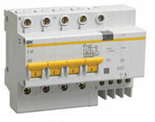 Дифференциальный автоматический выключатель ИЭК АД14 4Р 25А 30мА