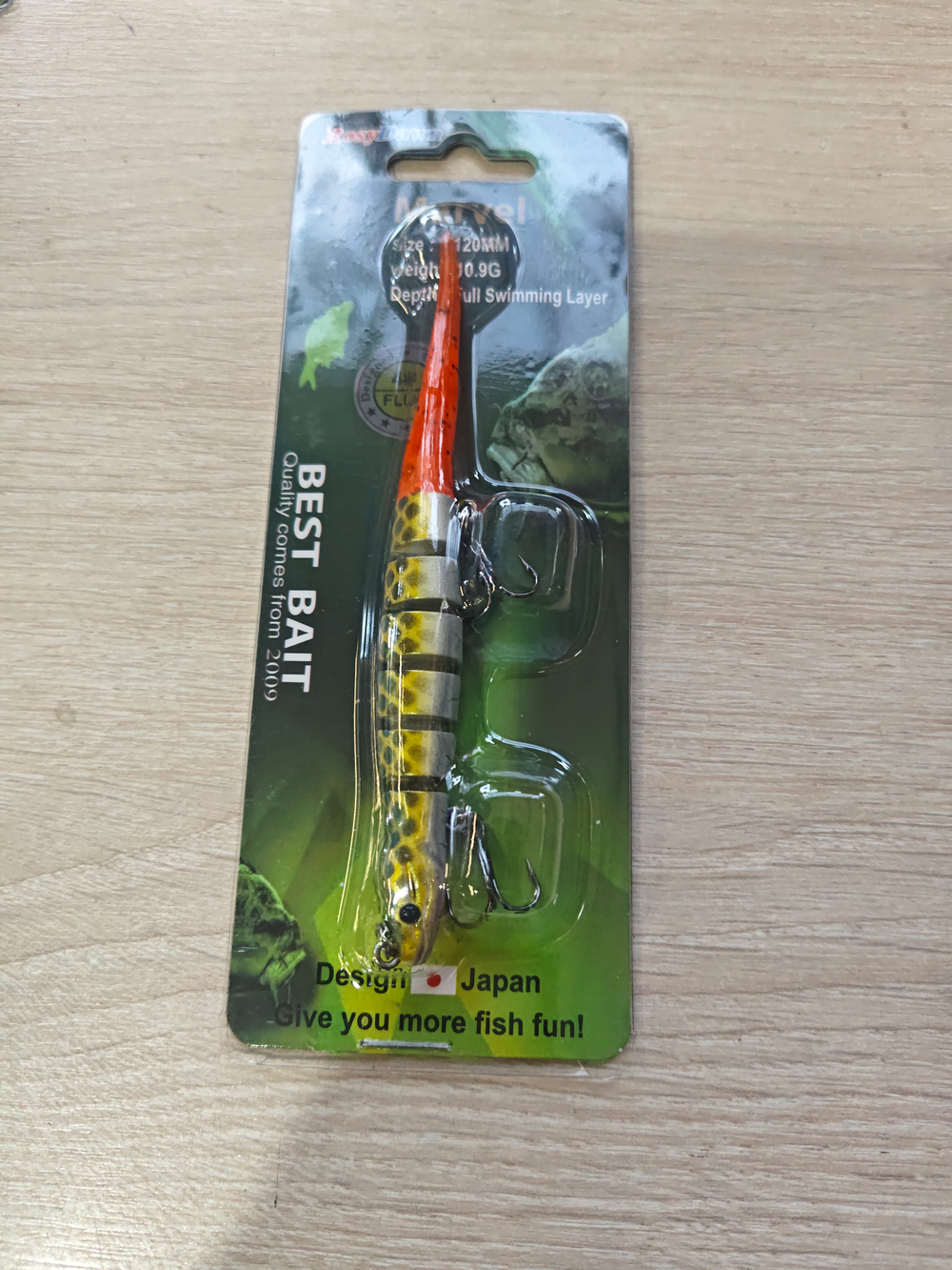 Многосекционный воблер для форели длина 120мм вес 10.9г