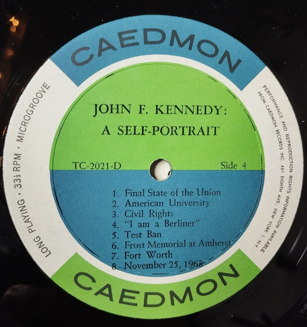 Винтажная виниловая пластинка LP John F. Kennedy A Self Portrait Речи Джона Ф. Кеннеди (USA 1964)