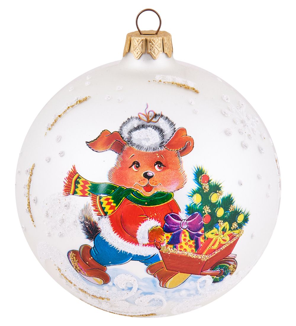 Элита НФШ-1689/2 Ел.украшение Шар «Собачка» 100 мм