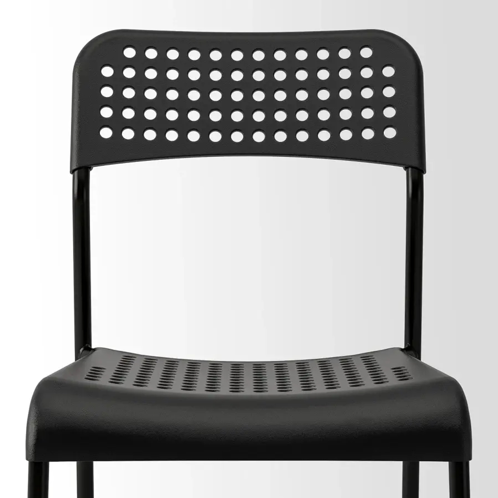 Стол и 4 стула - IKEA SANDSBERG/ADDE/САНДСБЕРГ/АДДЕ ИКЕА, 110х67 см, черный