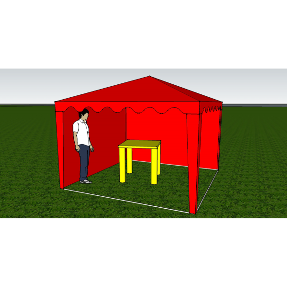 Стенка Митек глухая 3,0х2,0 (к беседке 3,0х3,0 и 6,0х3,0)
