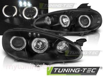 Передние фары Angel Eyes для Mazda MX5 NB (01-05) черные