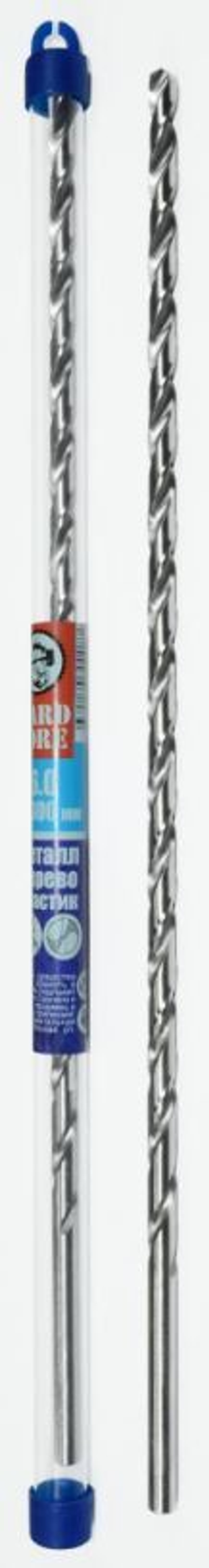 Сверло по мет. HSS фрез. с шаговой заточкой  6.0х300мм Extra Long / Hardcore 145060