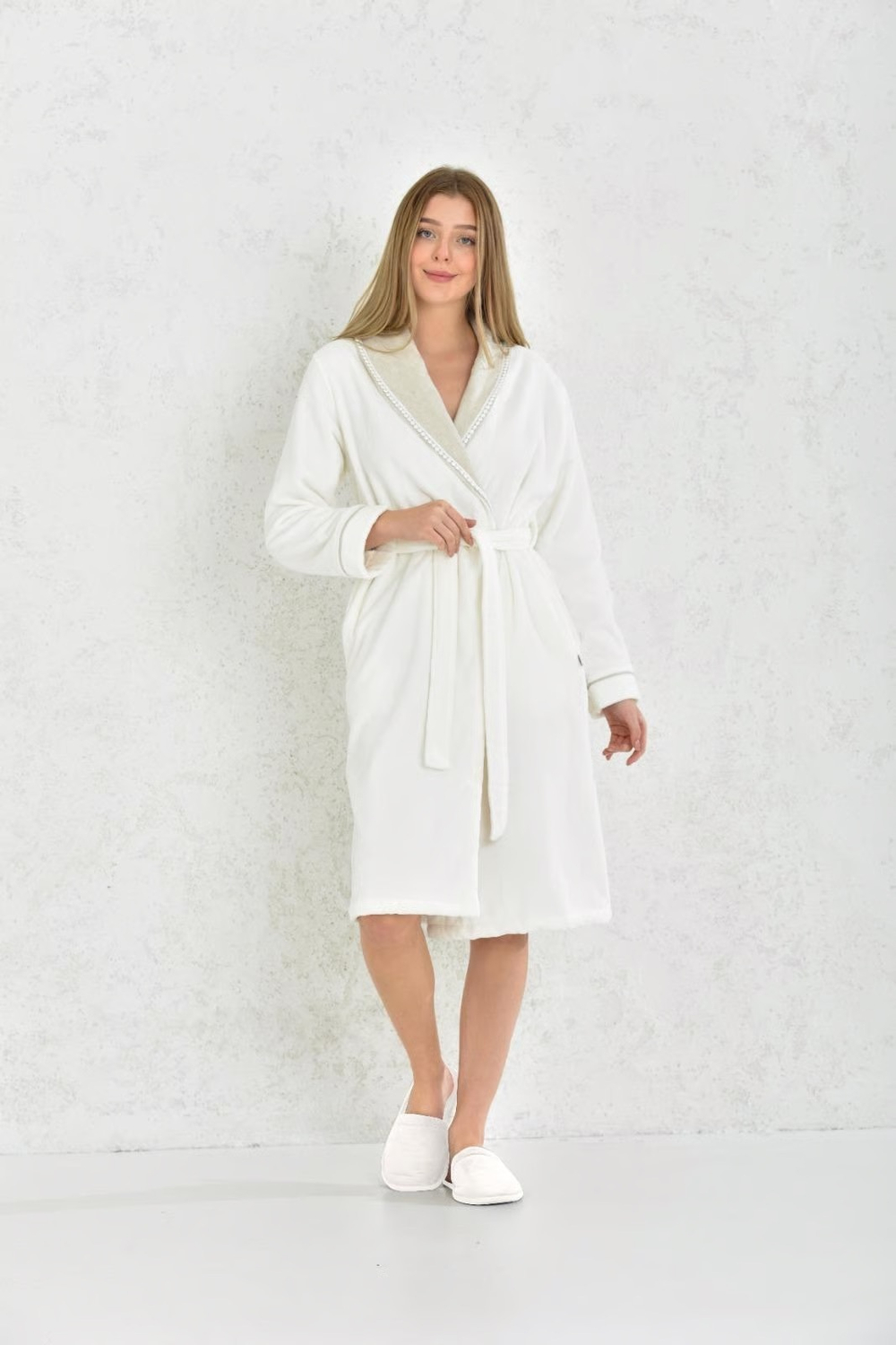 Женский халат из органического хлопка Eco Cotton Pietra