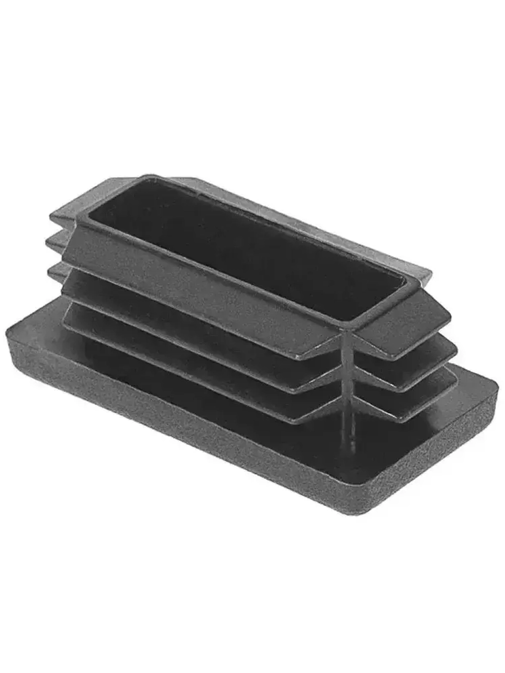 Заглушка 20х40мм прямоугольная для труб пластиковая- 20шт