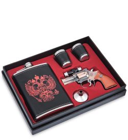 GT-101 Подарочный н-р фляжка с аксессуарами 280 мл