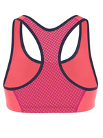 Коралловый спортивный бюстгальтер без застежек (Размер: S) (Цвет: коралловый)