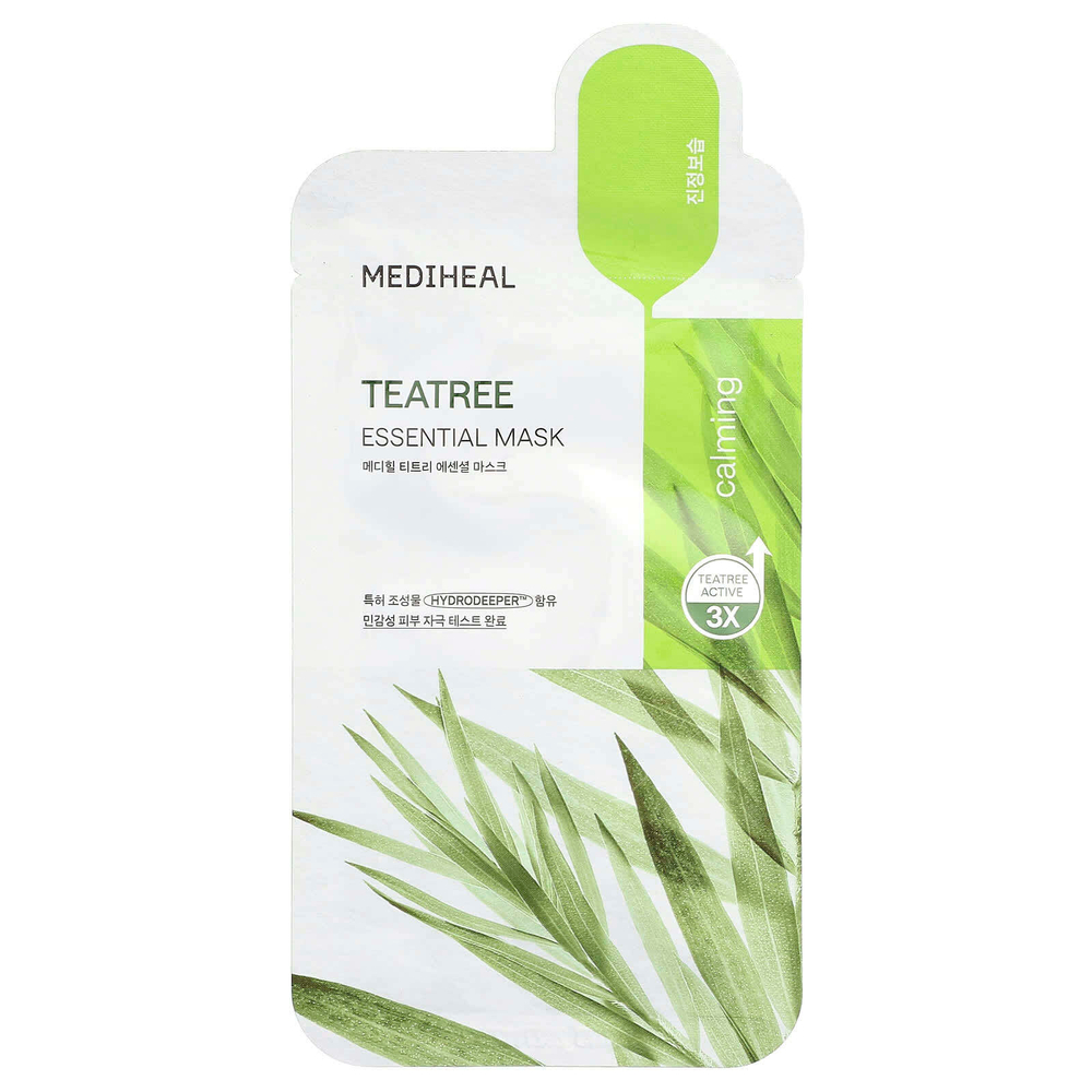 MEDIHEAL, Маска для лица с маслом чайного дерева, 1 шт., 24 мл (0,81 жидк. унц.)
