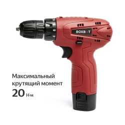 Аккумуляторная дрель-шуруповерт Boxbot, 12 В, 2 АКБ 1.3 А ч, в кейсе, CD12-2