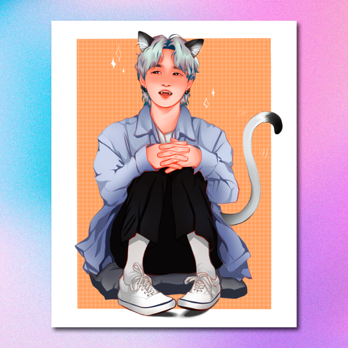 Арт принт / art.lior / BTS / Юнги #4