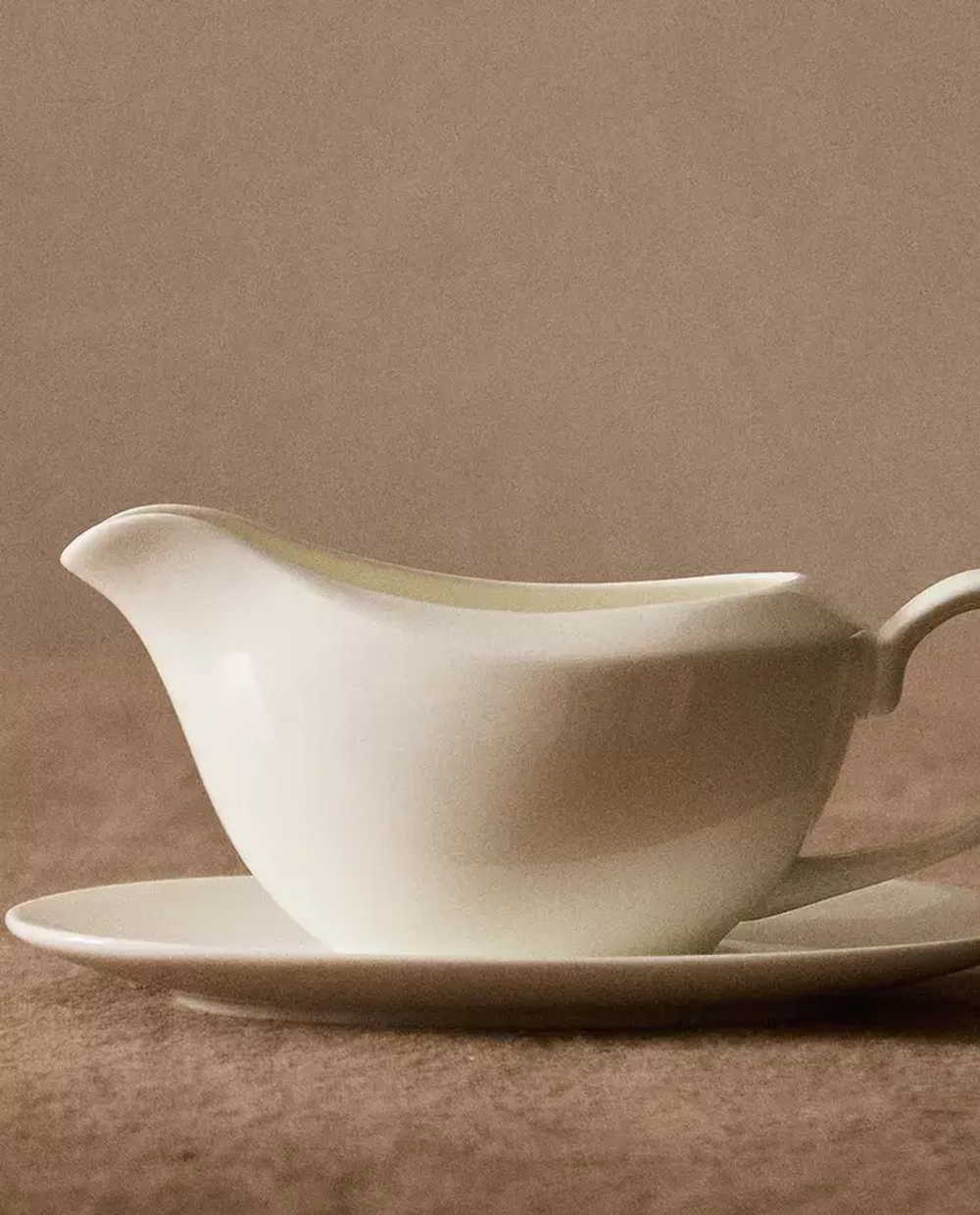 ZARA HOME СОУСНИК ИЗ ФАРФОРА, БЕЛЫЙ