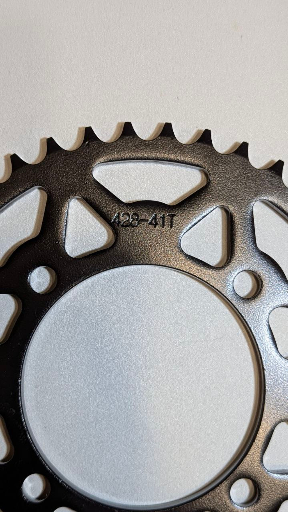 - Венец, звезда ведомая задняя (428-41) (4х92х76) (d8,8) на питбайк, мопед, кроссовый мотоцикл