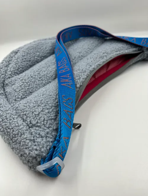 Сумка Aika Bags Долька Мини из барашков мышка с синим