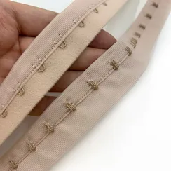 Крючки на ленте однорядные серебристый пион (цв. 168), Arta-F